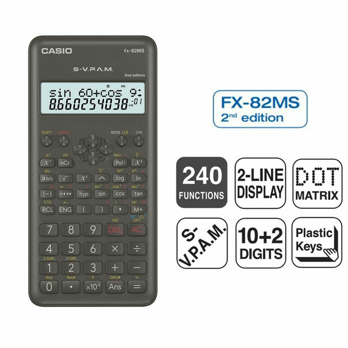 Zinātniskais kalkulators Casio FX-82MS-2